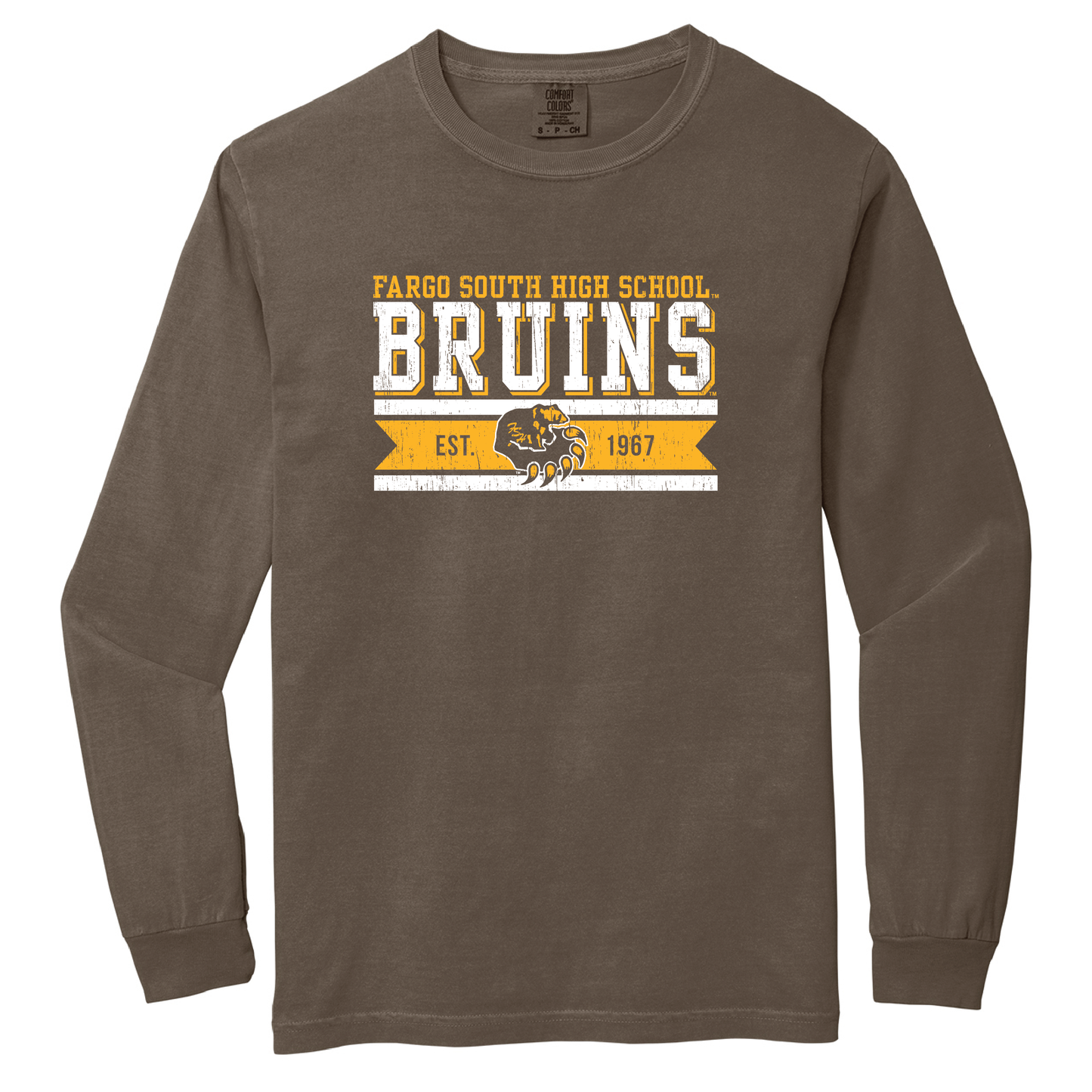 Bruins Comfort Colors® Heavyweight Ring Spun Long Sleeve Tee (6014)