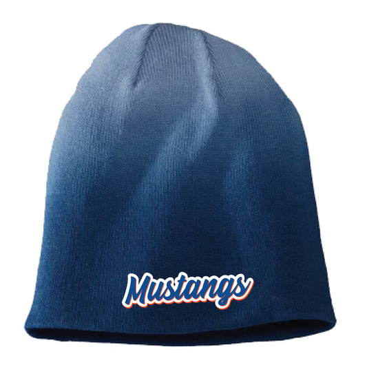 Mustangs Phin Navy Dip Dye District Slouch Beanie