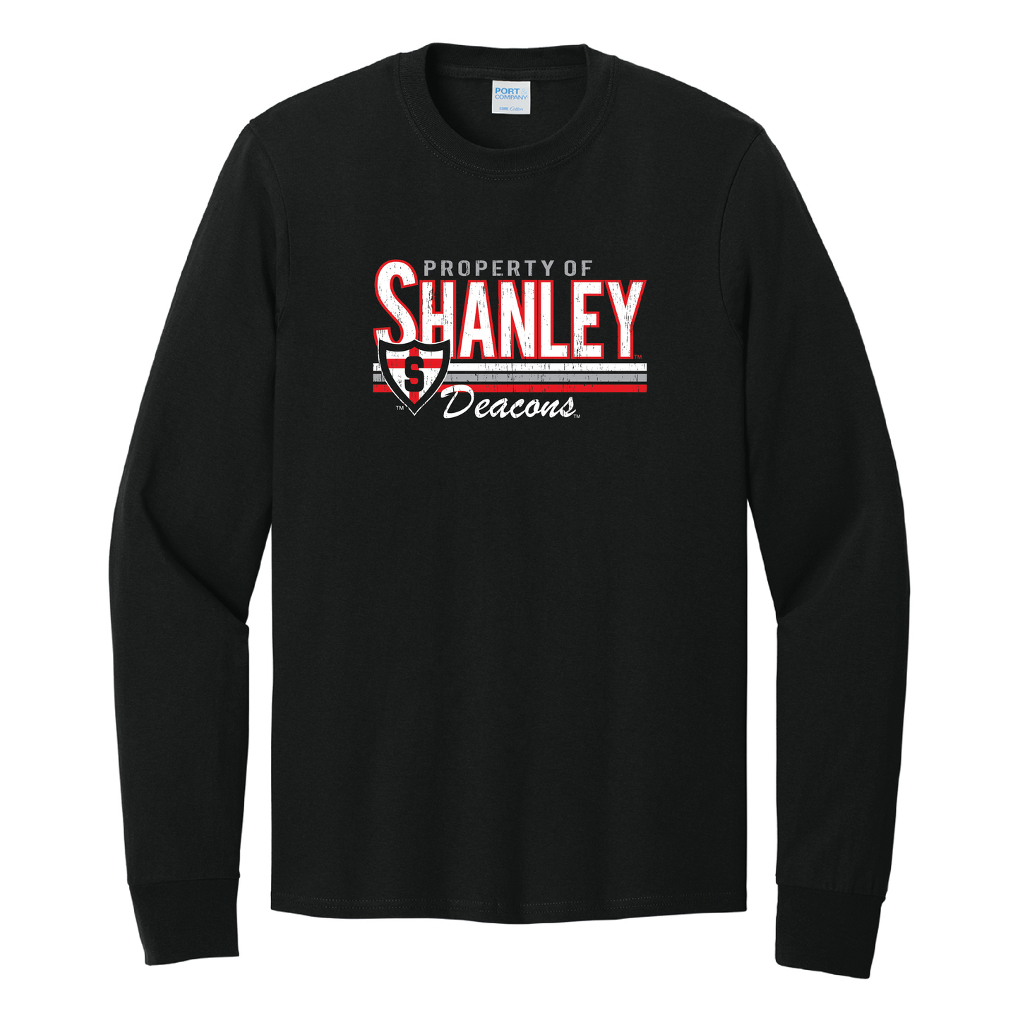 Shanley Port & Co™ Long Sleeve Core Cotton Tee (PC54LS)