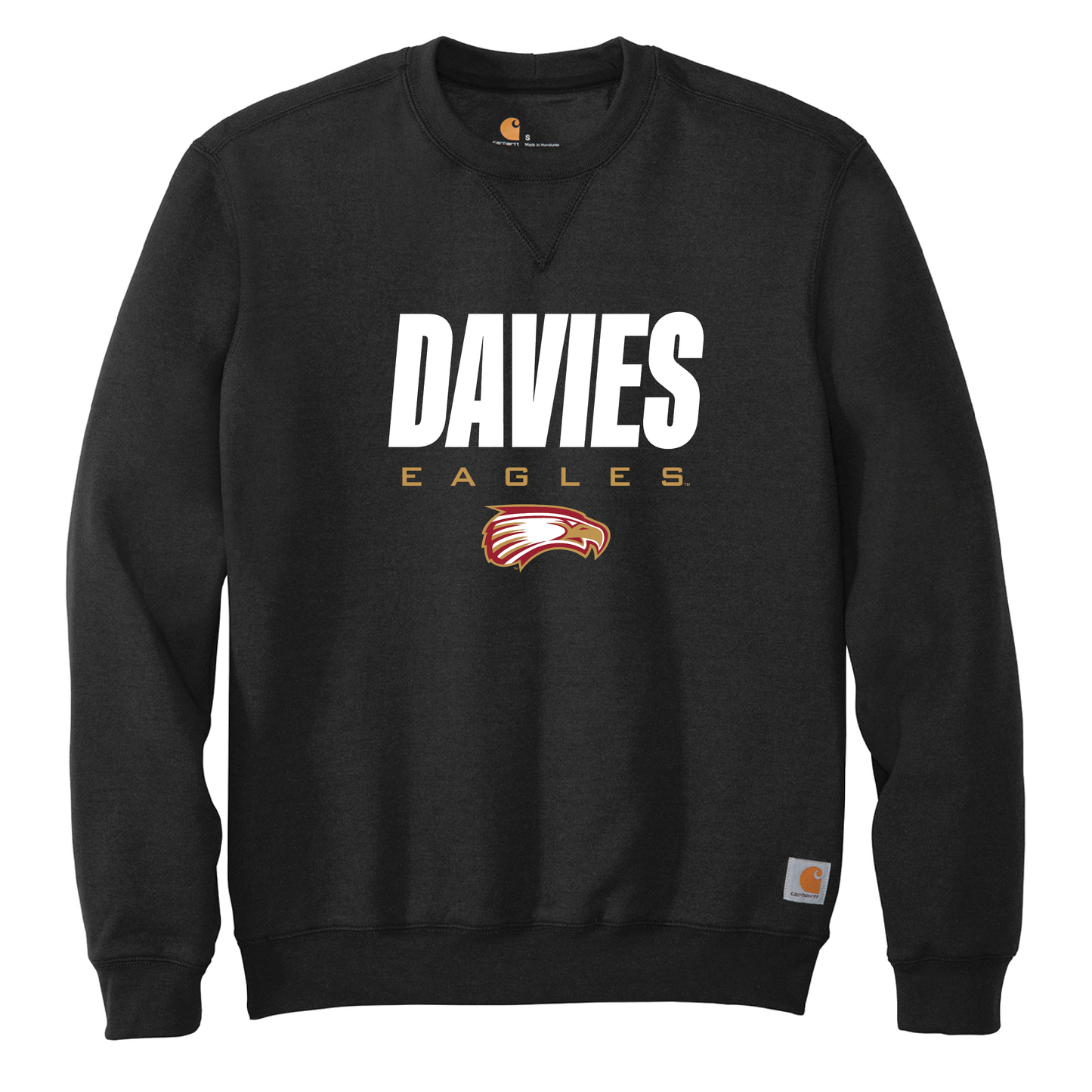 Eagles Black Carhartt® Midweight Crewneck Sweatshirt (CTK124)