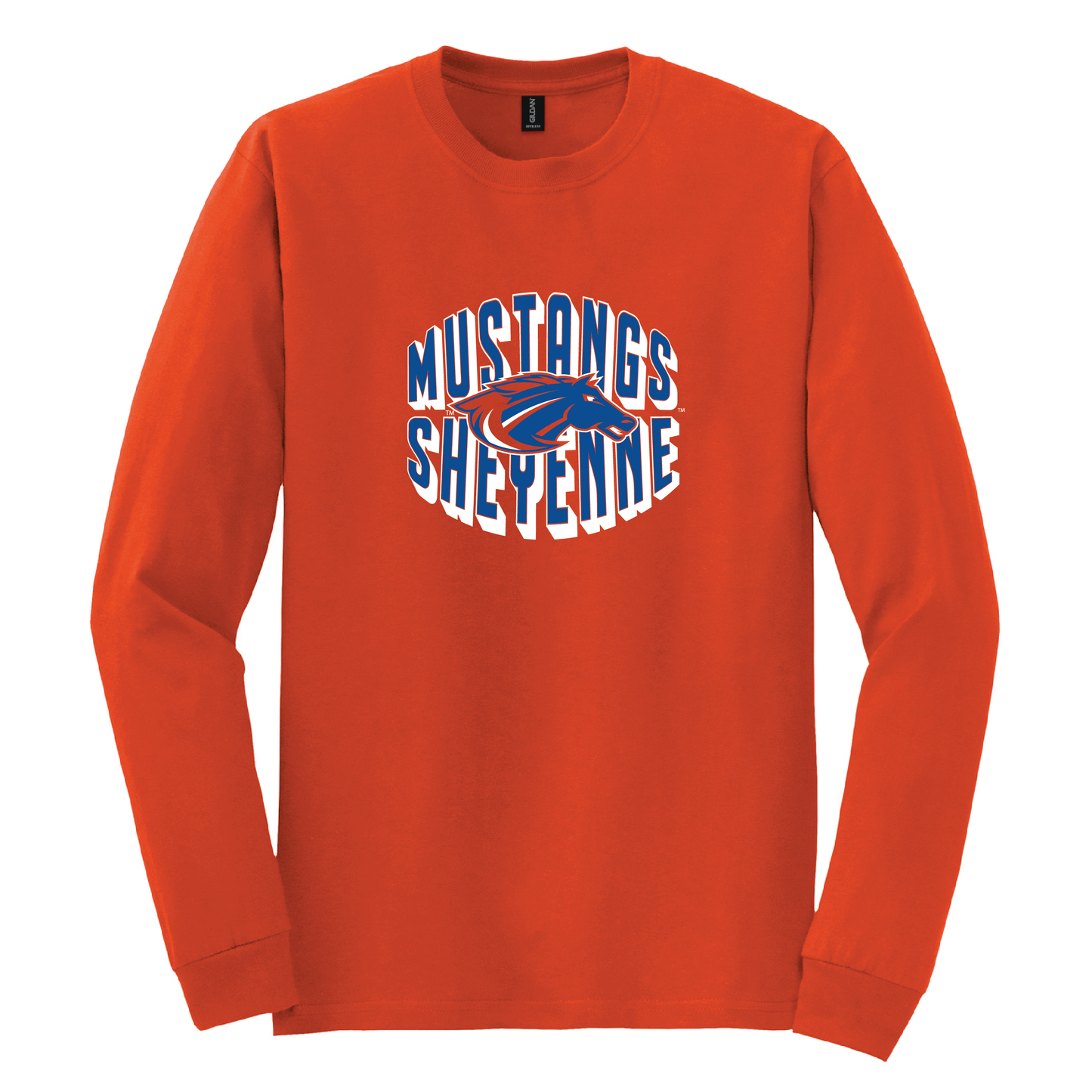 Mustangs Gildan® DryBlend® 50 Cotton/50 Poly Long Sleeve T-Shirt (8400)