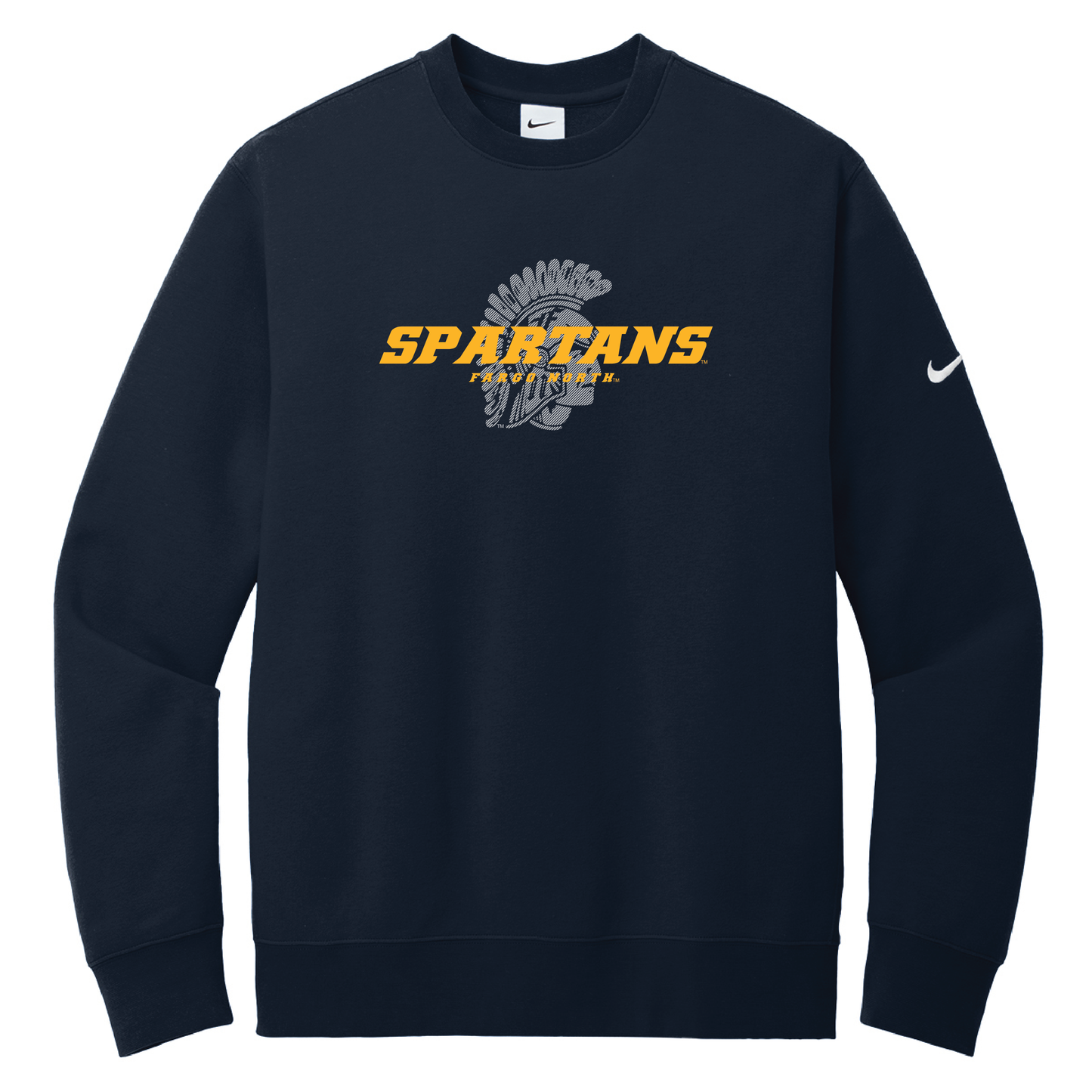 Spartans Nike Club Fleece Sleeve Swoosh Crew (NKFD9863)