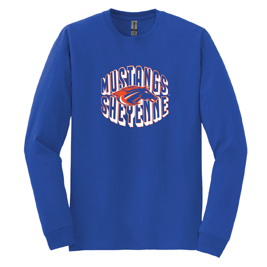 Mustangs LS Royal DryBlend T-Shirt