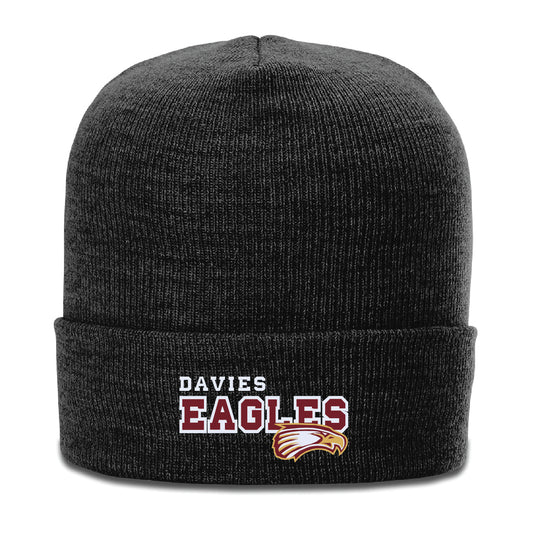Davies Eagles Heather Beanie W/ CUFF