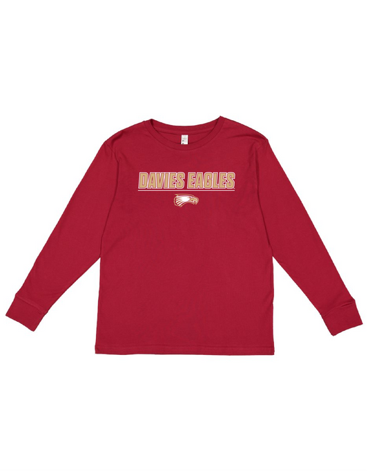 Davies Eagles Red LS Tee Barr Youth
