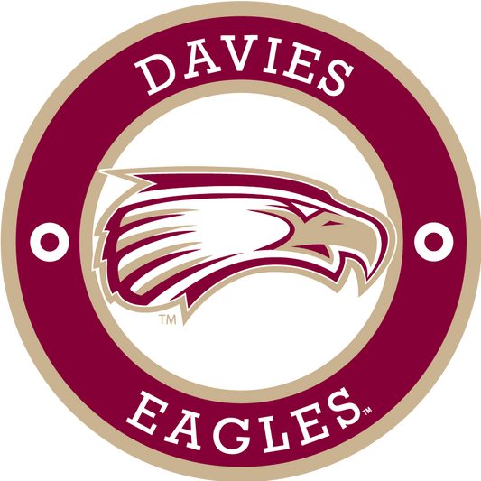 Davies Eagles Decal  Marrn/Wht