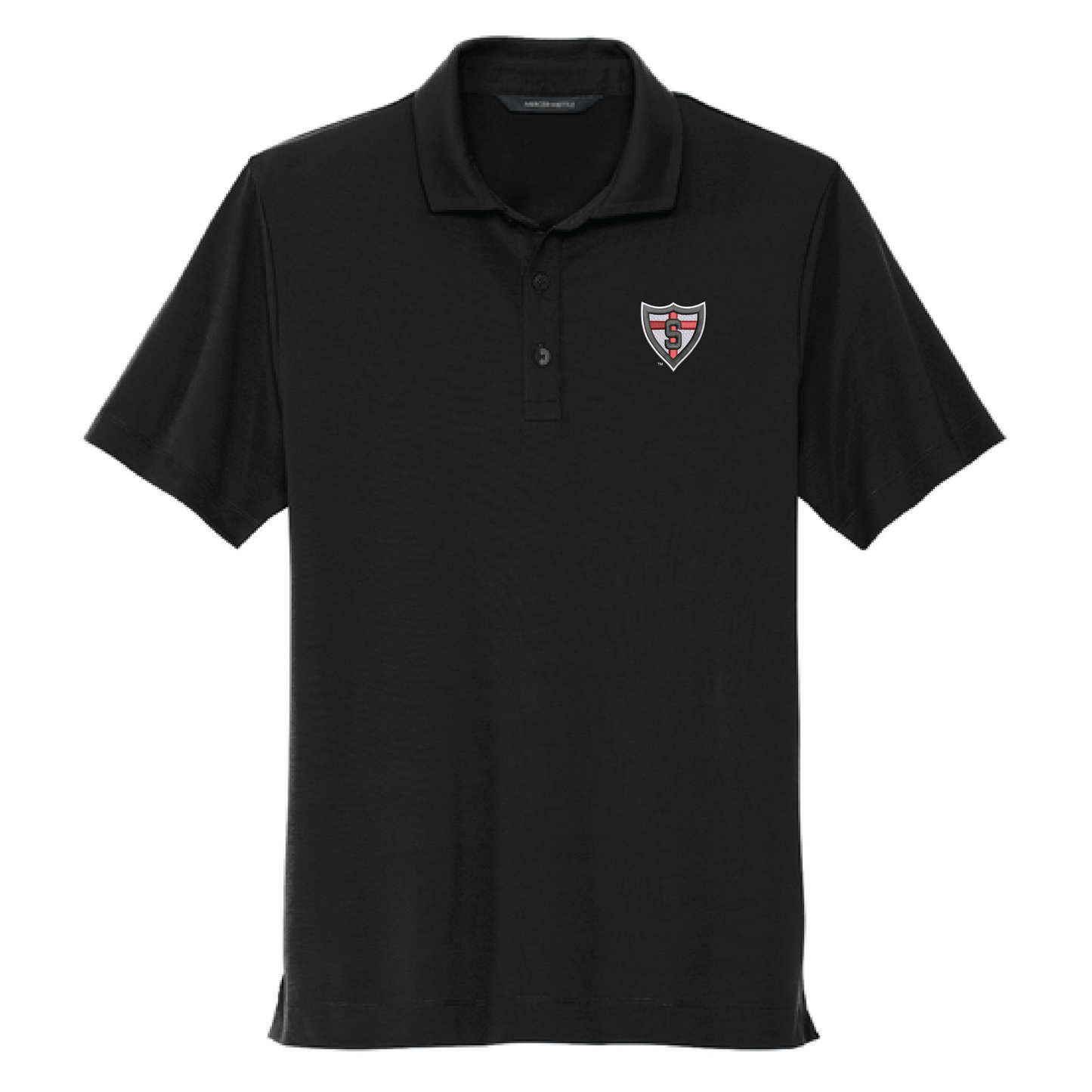 Shanley Black Mercer+Mettle® Stretch Jersey Polo (MM1014)