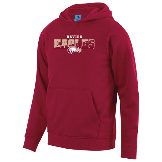 Eagles Tate Cardinal YTH Augusta Hoodies 0224