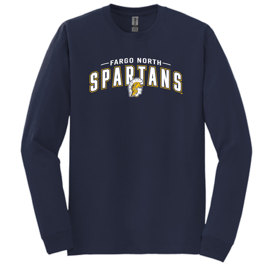 Spartans Gunther Navy Gildan L/S T-shirt 0923