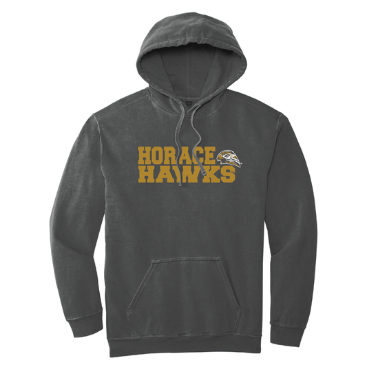 Hawk Comfort Color Gray Hoodie 0825