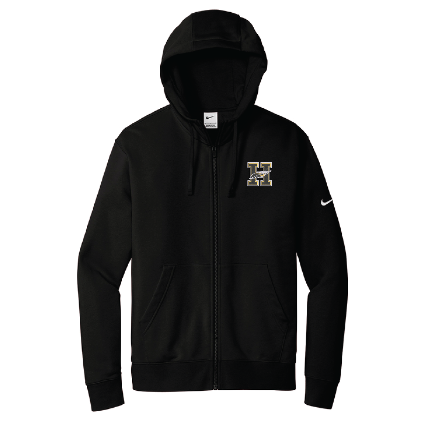 Hawks Nike Club Fleece Sleeve Swoosh Full-Zip Hoodie (NKDR1513)