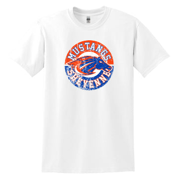 Mustangs Simon White Gildan S/S T-shirt 0923
