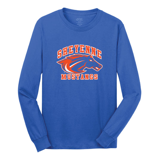 MUSTANGS CORE COTTON L/S TEE 1024