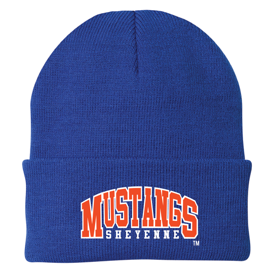 MUSTANGS P&C KNIT CAP 1224