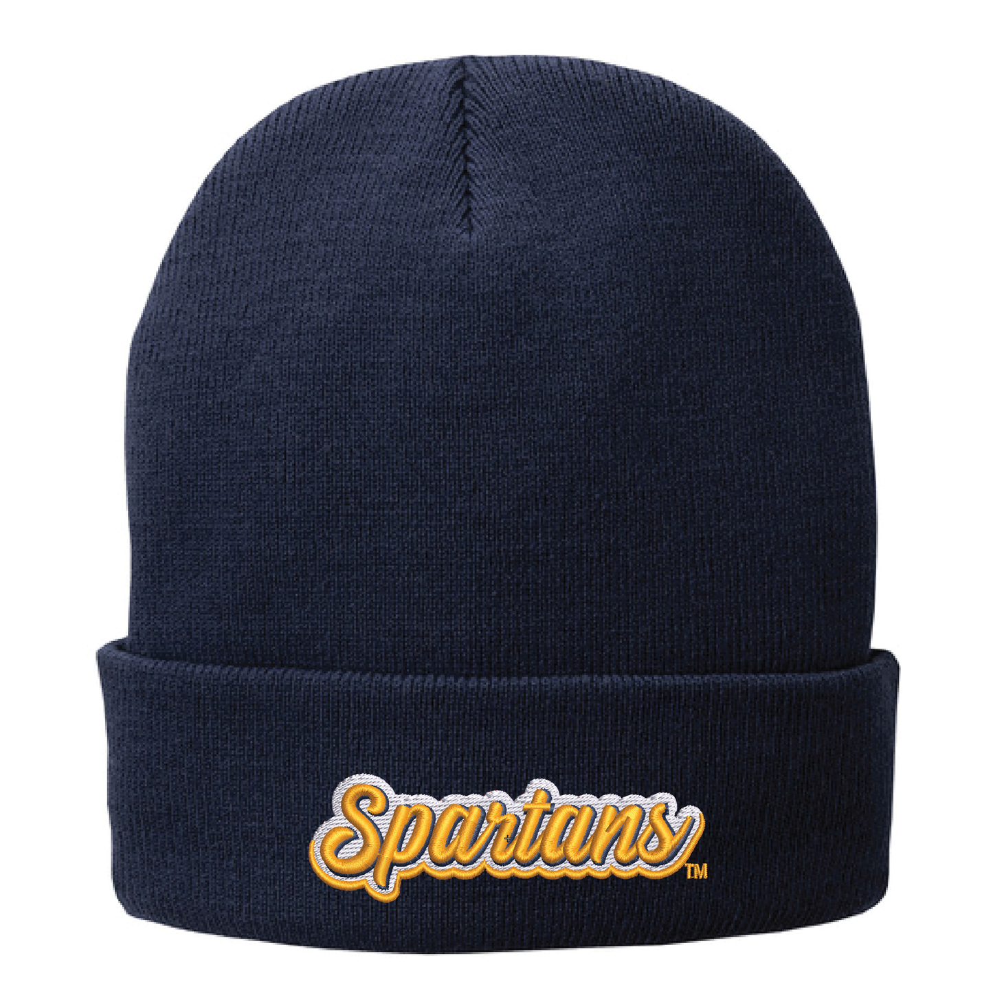 Spartans Navy Port Authority® Fleece-Lined Knit Cap (CP90L)