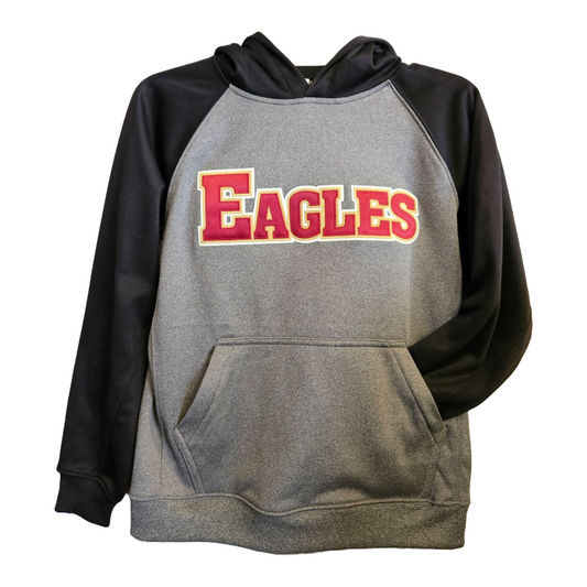 Eagles Youth Gry/Blk  Fleece Hoodie