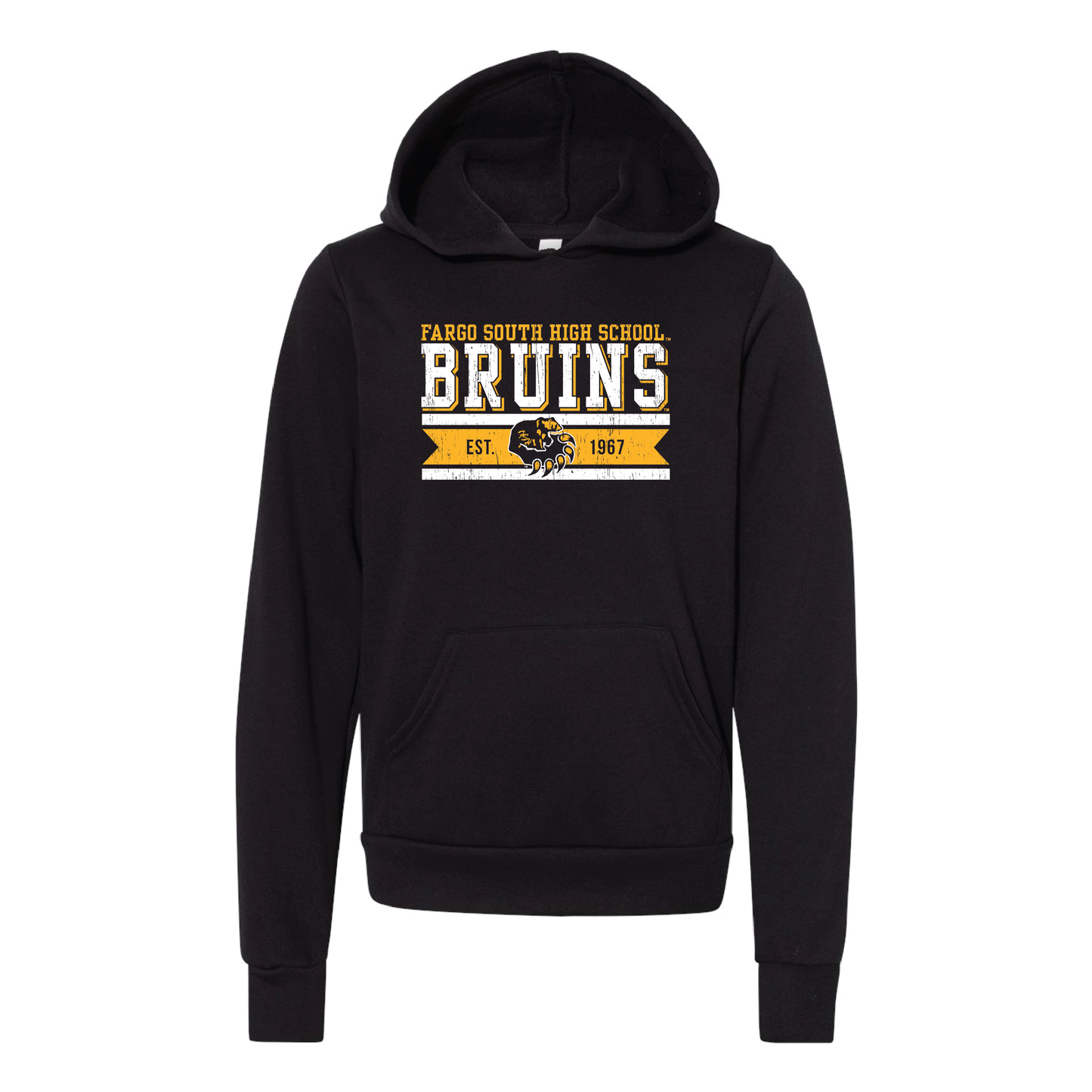 Bruins BELLA+CANVAS® Youth Sponge Fleece Hoodie (3719Y)