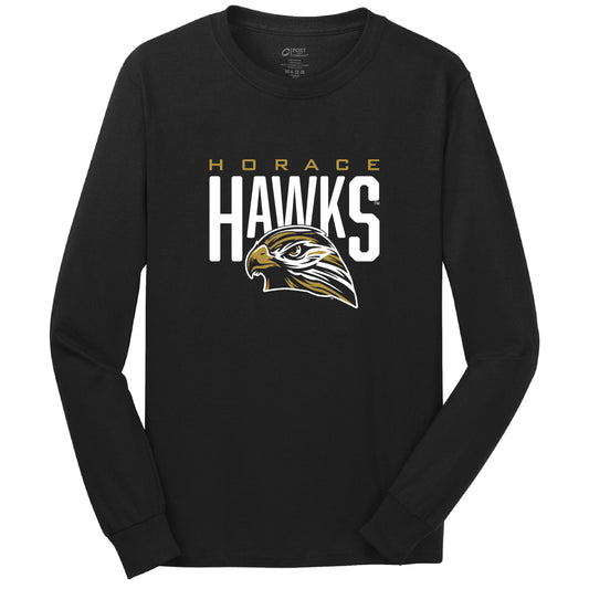HAWKS CORE COTTON L/S TEE 1024