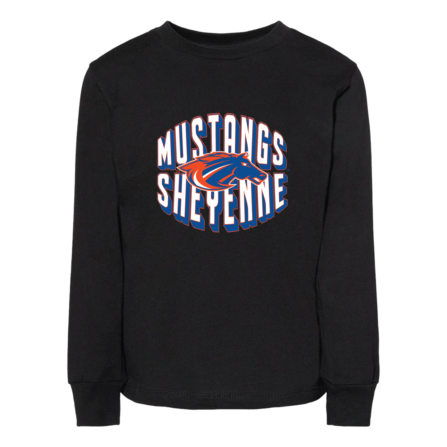Mustangs BELLA+CANVAS® Toddler Long Sleeve Tee (3501T)