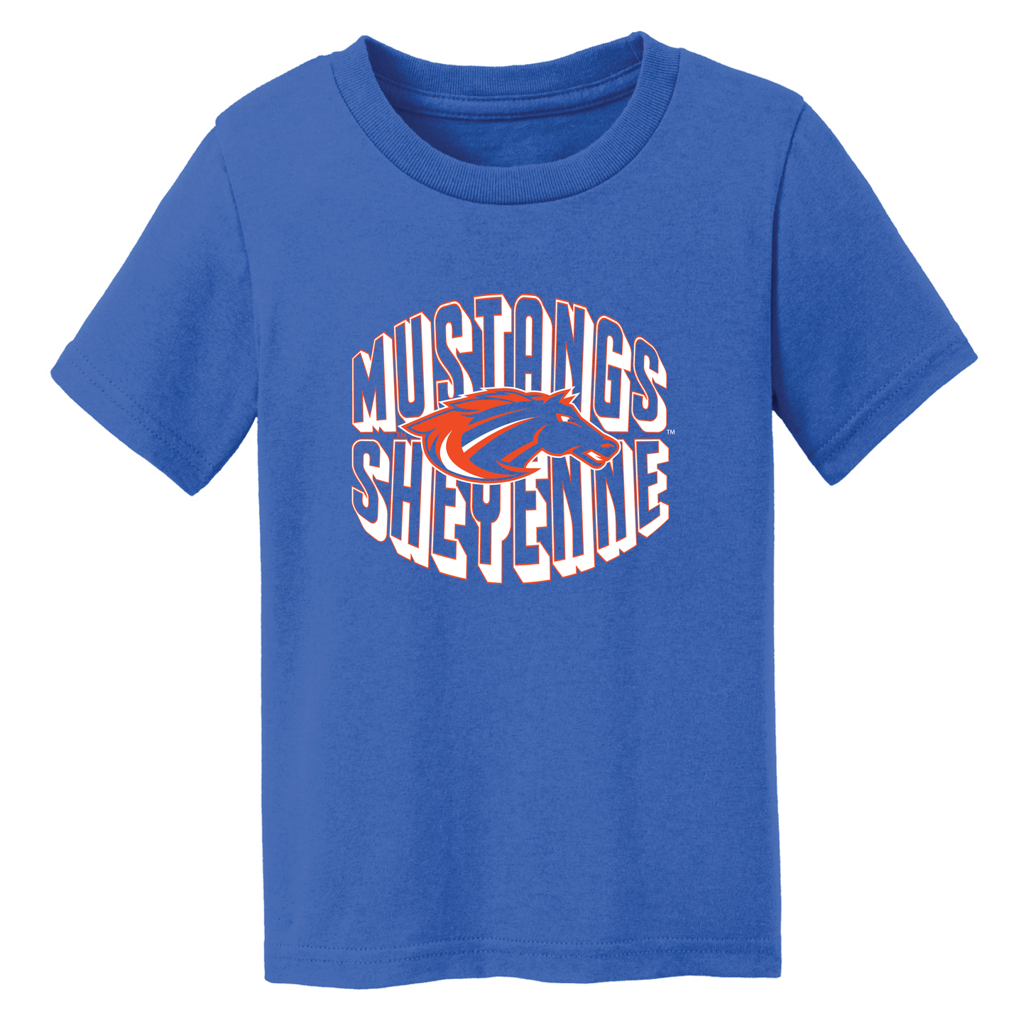Mustangs Port & Co™ Toddler Core Cotton Tee (CAR54T)