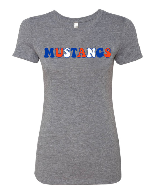 MUSTANGS WMNS TRIBLEND TEE 0524