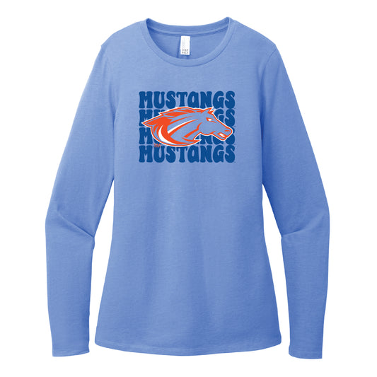 MUSTANGS LADIES CVC L/S TEE 0824
