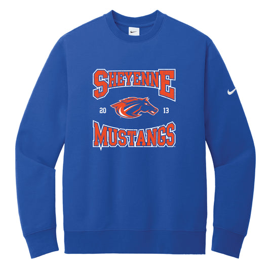MUSTANGS NIKE FLEECE CREW 0824
