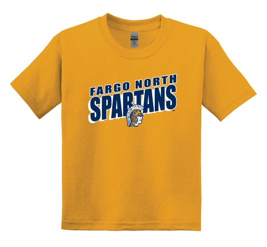 Spartans Heather Gold Yth Gildan S/S T-Shirt 1123