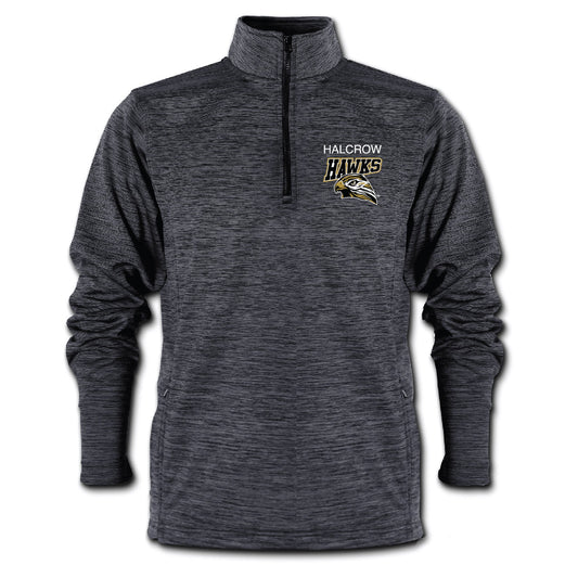 Hawks Heather Blk Core 1/4 zip