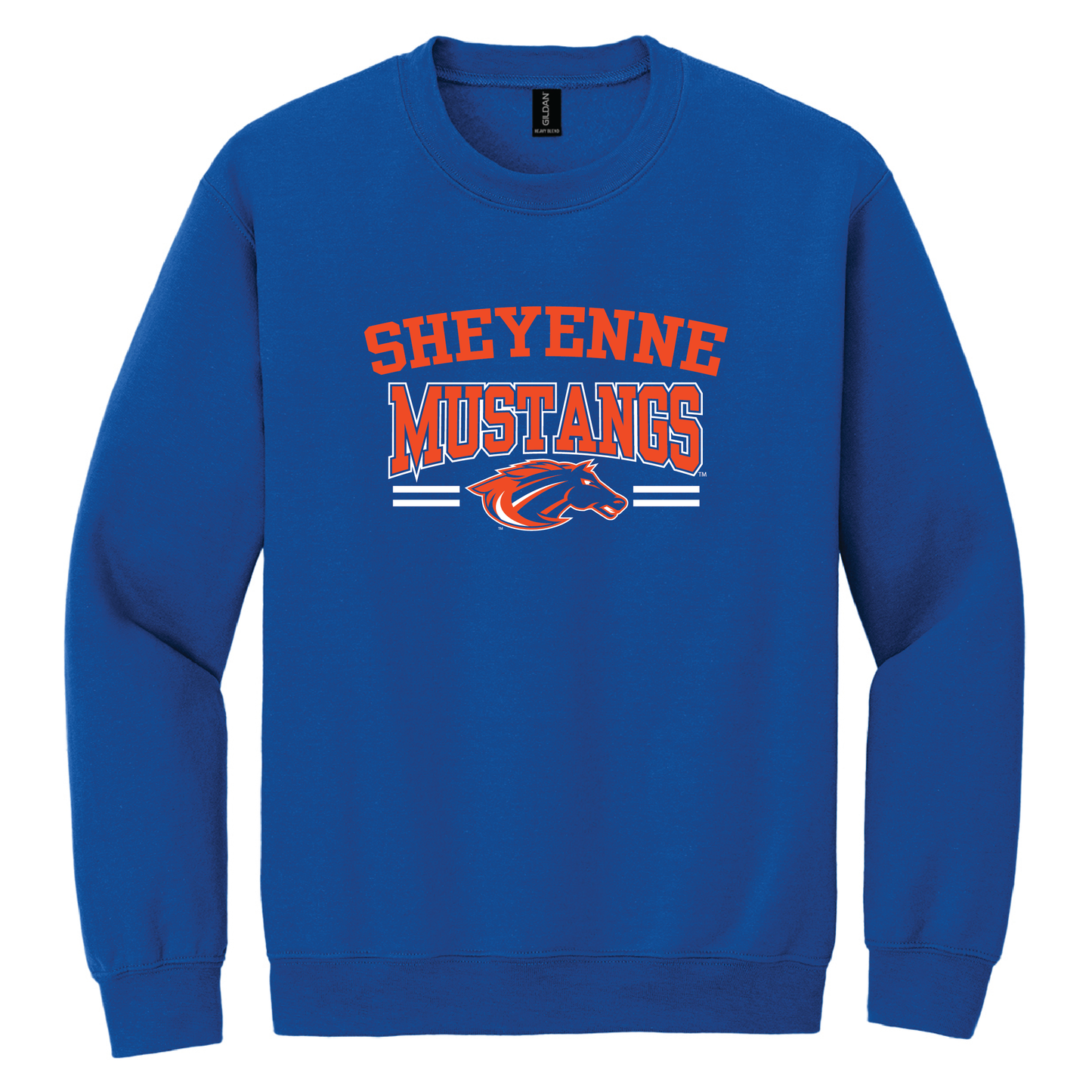 Mustangs Gildan® Heavy Blend™ Crewneck Sweatshirt (18000)