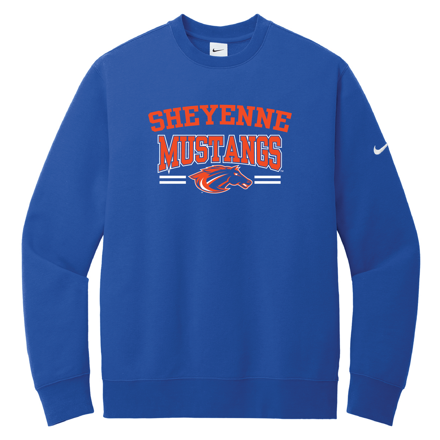 Mustangs Nike Club Fleece Sleeve Swoosh Crew (NKFD9863)