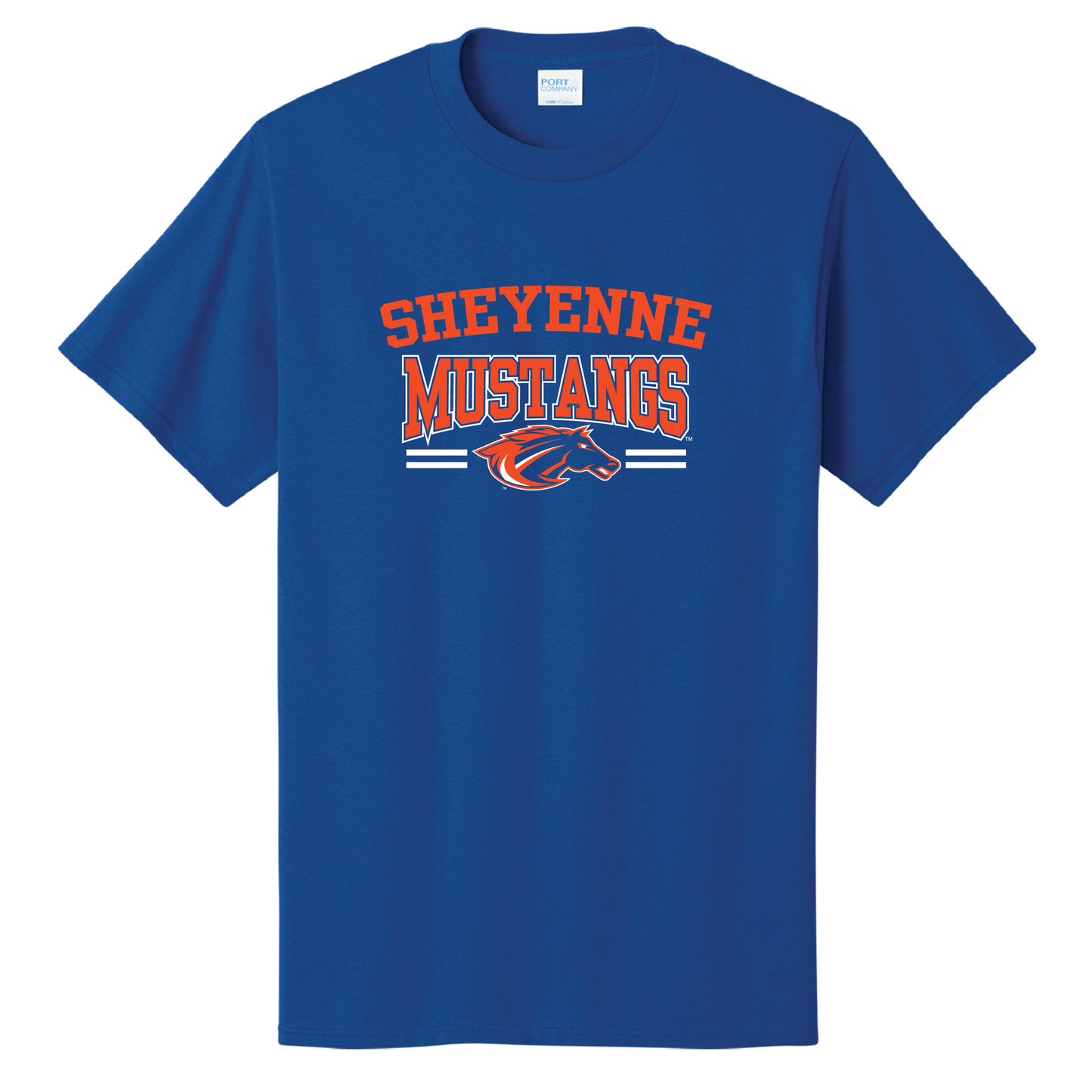 Mustangs Port & Co™ Core Cotton Tee (PC54)