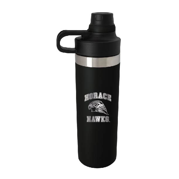 Hawks Laser Engraved Waterbottle Black