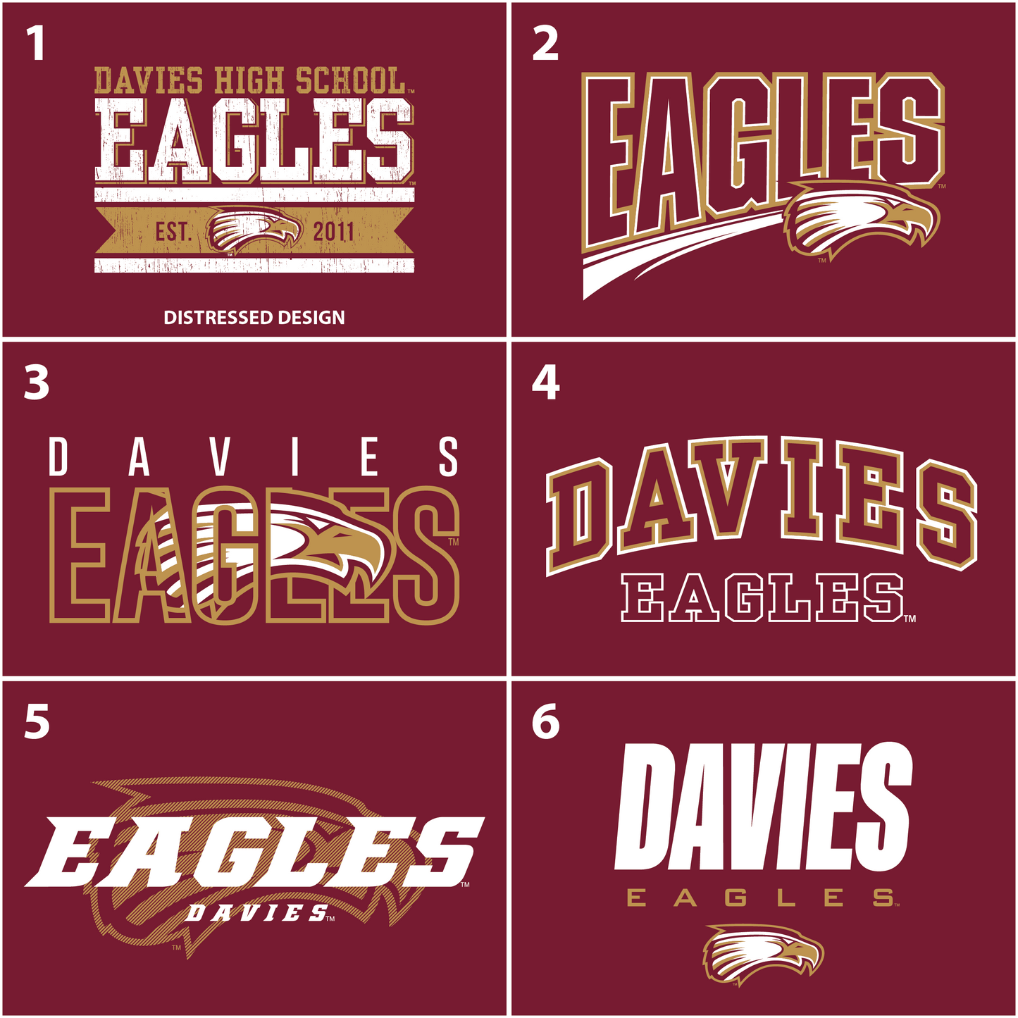 Eagles Port & Co™ Core Cotton Tee (PC54)