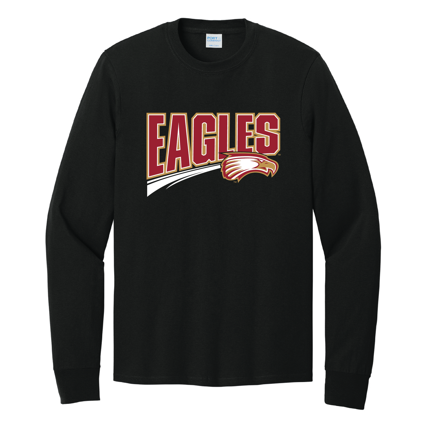 Eagles Port & Co™ Long Sleeve Core Cotton Tee (PC54LS)