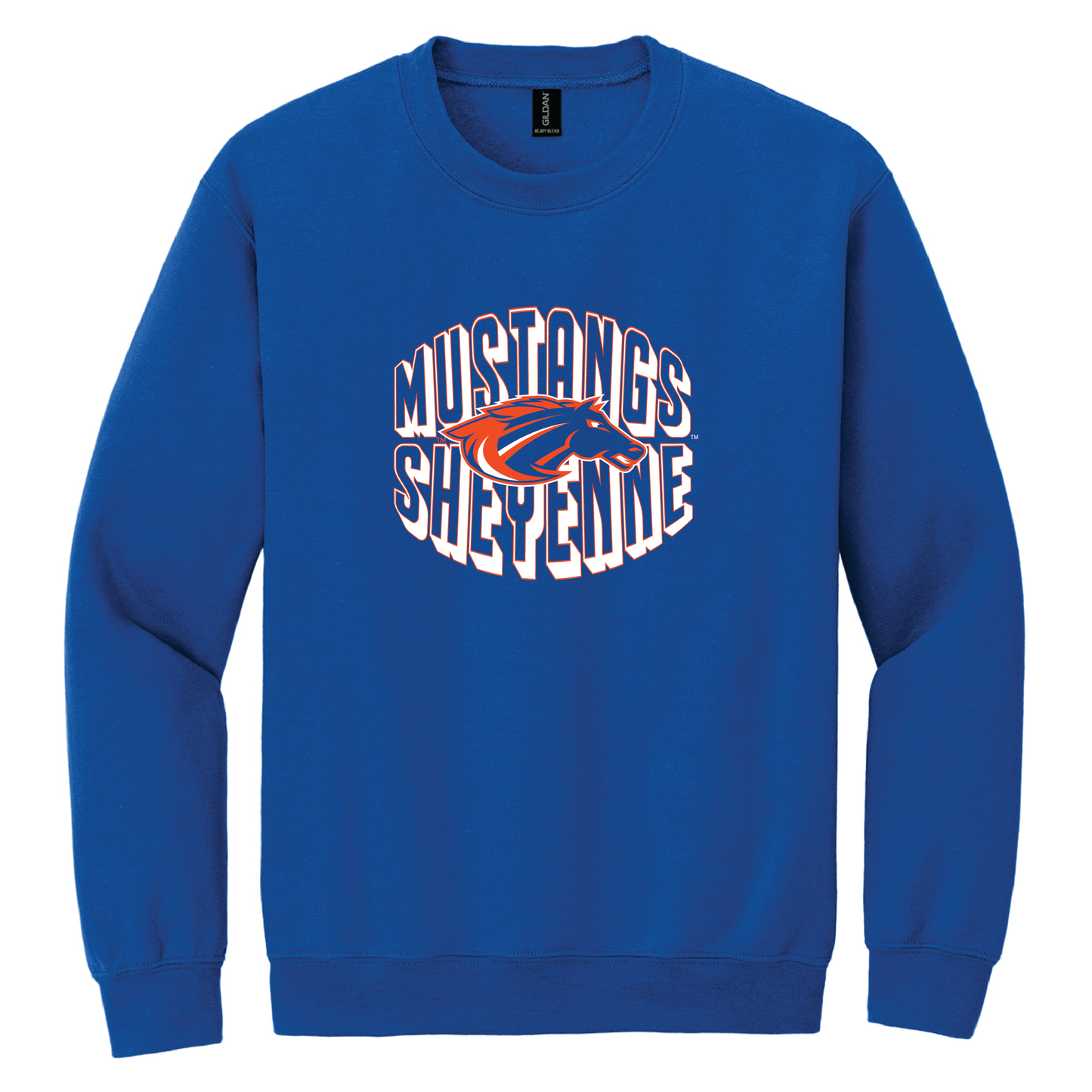 Mustangs Gildan® Heavy Blend™ Crewneck Sweatshirt (18000)