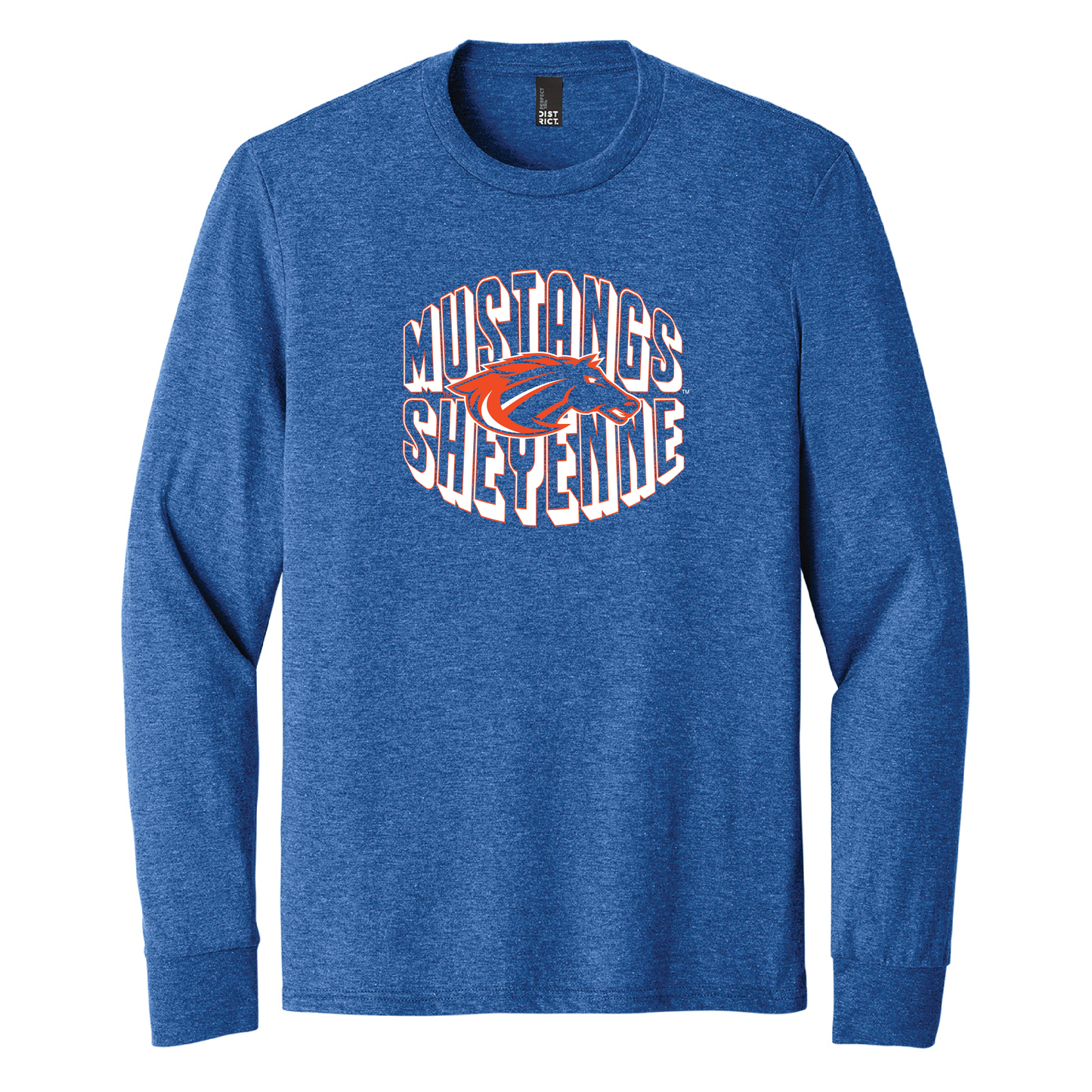 Mustangs District® Perfect Tri® Long Sleeve Tee (DM132)