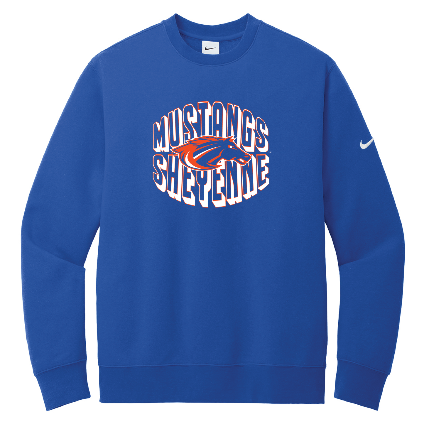 Mustangs Nike Club Fleece Sleeve Swoosh Crew (NKFD9863)