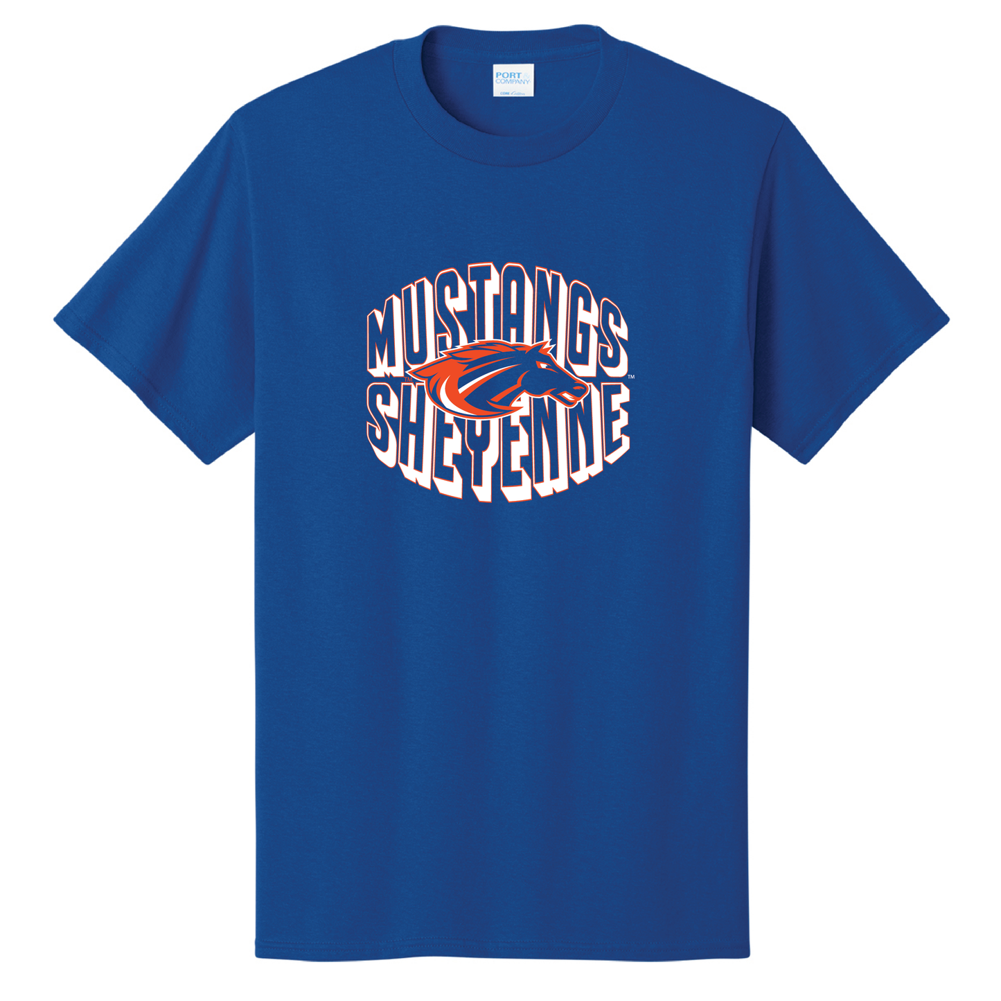 Mustangs Port & Co™ Core Cotton Tee (PC54)
