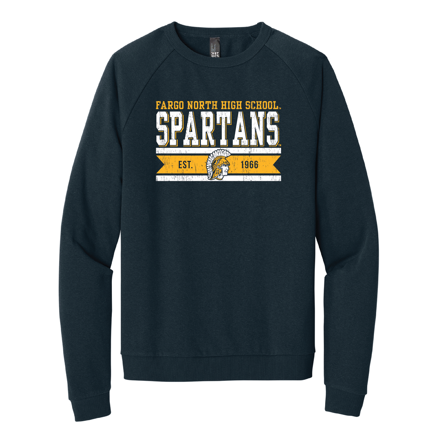 Spartans District® Perfect Tri® Fleece Crewneck Sweatshirt (DT1304)