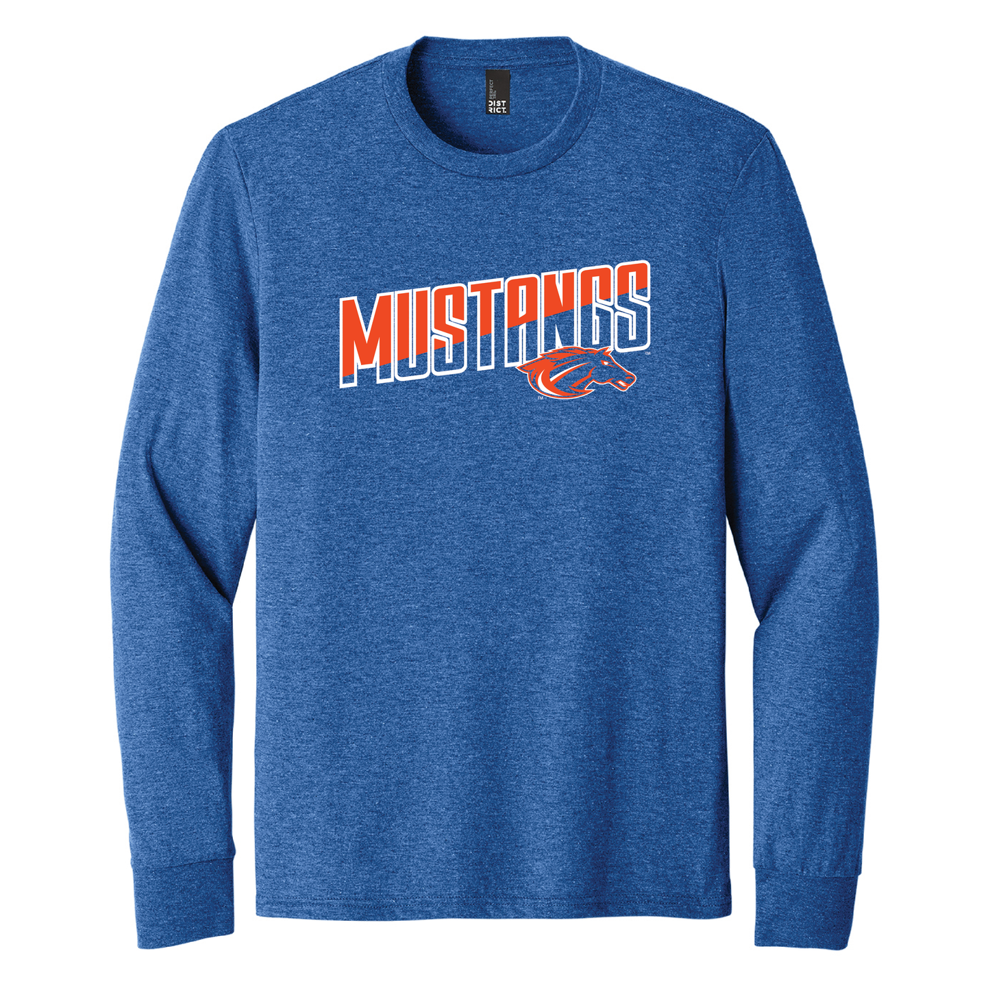 Mustangs District® Perfect Tri® Long Sleeve Tee (DM132)