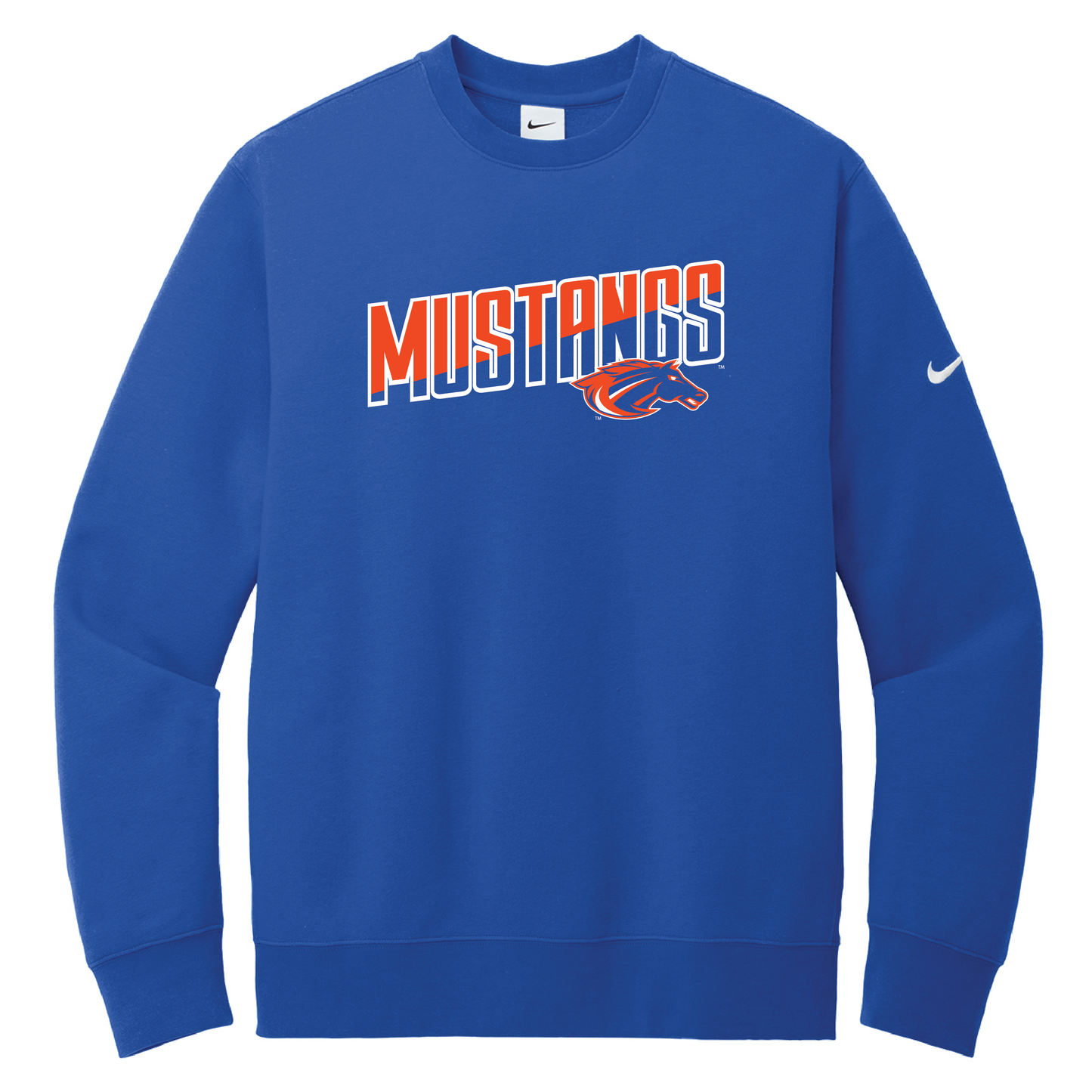 Mustangs Nike Club Fleece Sleeve Swoosh Crew (NKFD9863)