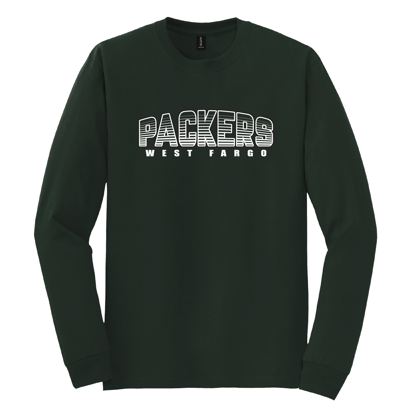 Packers Gildan® DryBlend® 50 Cotton/50 Poly Long Sleeve T-Shirt (8400)
