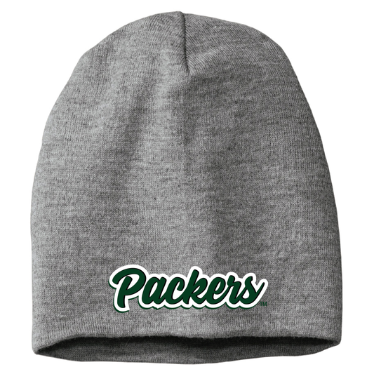Packers Phin Light Grey Heather District Slouch Beanie