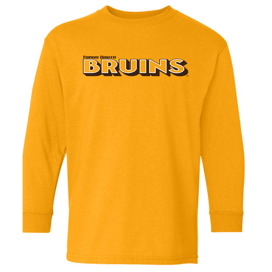 Bruins Traveler Gold Gildan YTH L/S T-shirt