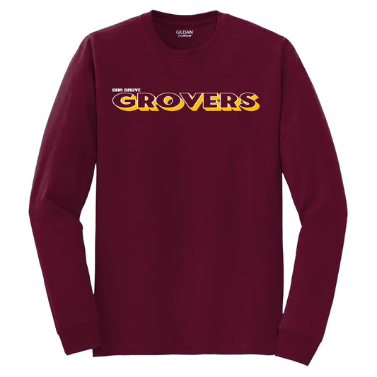 Grovers Traveler Maroon Gil L/S T-shirt 0424