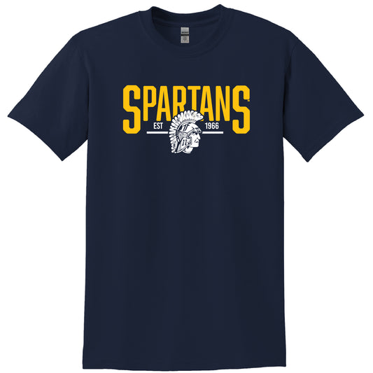 Spartans Palor Navy Gildan S/S T-shirt 0324