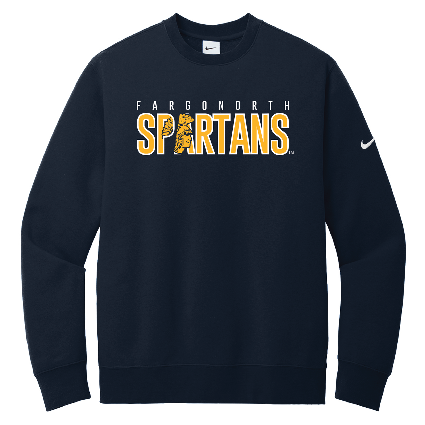 Spartans Nike Club Fleece Sleeve Swoosh Crew (NKFD9863)