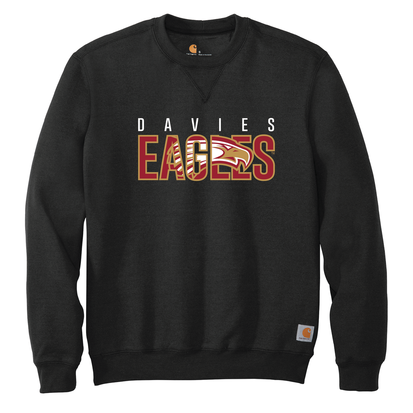 Eagles Black Carhartt® Midweight Crewneck Sweatshirt (CTK124)