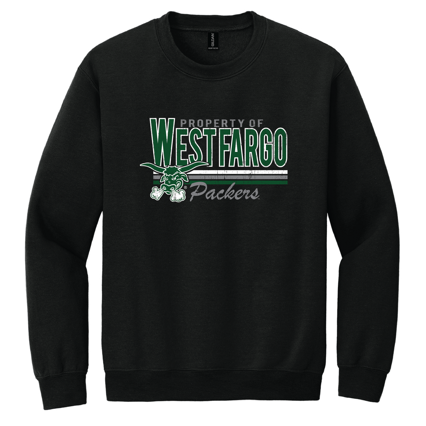 Packers Gildan® Heavy Blend™ Crewneck Sweatshirt (18000)